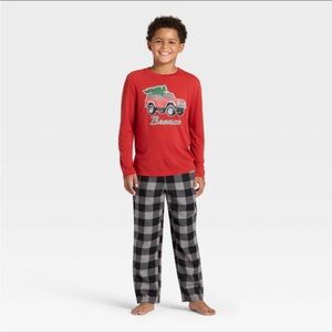 NEW Ford Bronco Kids Pajama Set in Red and Black